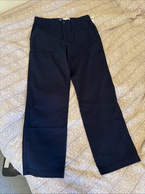 Old Navy Men's Navy Wide-Leg Chinos